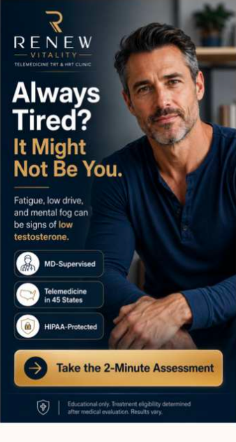Ad creative — Always Tired? It Might Not Be You
